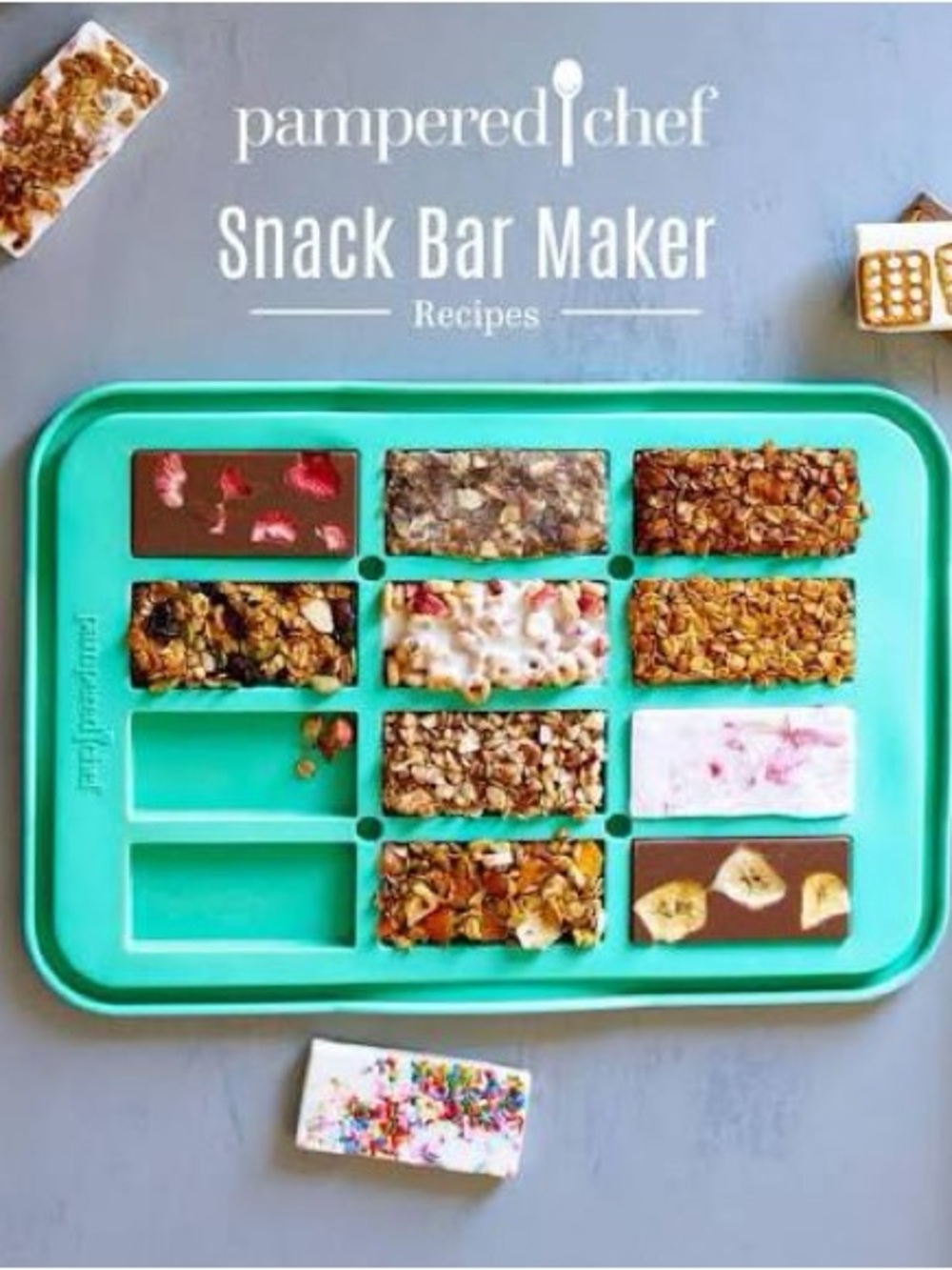 Pampered Chef Snack Bar Mold in Turquoise NWOT
